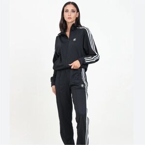 Adidas Original Women's Black Classic 3 Stripe Skinny Leg Track Pants
